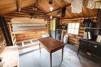 Upper Miller Patrol Cabin: inside viewNPS / Jacob W. Frank