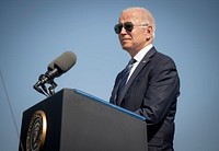 President Joe Biden attends the Annual National Police Officers' Memorial Service at the U.S. Capitol in Washington, D.C., October 16, 2021. (Photo by Benjamin Applebaum). Original public domain image from Flickr