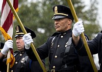 The Annual National Police Officers' Memorial Service at the U.S. Capitol in Washington, D.C., October 16, 2021. (DHS Photo by Benjamin Applebaum). Original public domain image from Flickr