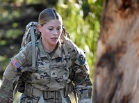 Female US soldier. Original public domain image from Flickr