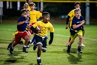 Greenville Recreation & Parks Flag Football at Evans Park, October 19, 2021, North Carolina, USA.Original public domain image from Flickr