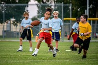 Greenville Recreation & Parks Flag Football at Evans Park, September 28, 2021, North Carolina, USA. Original public domain image from Flickr