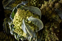 Romanesco Cauliflower, vegetable background. Original public domain image from Flickr