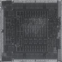 Polysilicon macro processor circuit chip.