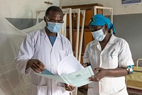 Training and mentorship for health workers in Cameroon, September 23, 2021. Original public domain image from Flickr