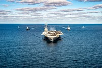 The Nimitz-class aircraft carrier USS Harry S. Truman (CVN 75).