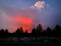 Wildfire smoke sky. Original public domain image from Flickr