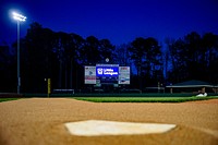 A new video scoreboard is installed at Stalling Stadium in preparation for the 2021 Little League Softball World Series. Original public domain image from Flickr