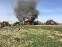 2021 USFWS Fire Employee Photo Contest Category: InteragencyLocal fire crews practice their structure skills at Morris Wetland Management District in Minnesota in 2017. Phil Millette, FWS