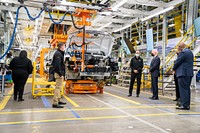 President Joe Biden tours the General Motors’ Factory ZERO Facility in Detroit, Wednesday, November 17, 2021. (Official White House Photo by Adam Schultz) This official White House photograph is being made available only for publication by news organizations and/or for personal use printing by the subject(s) of the photograph. The photograph may not be manipulated in any way and may not be used in commercial or political materials, advertisements, emails, products, promotions that in any way suggests approval or endorsement of the President, the First Family, or the White House.