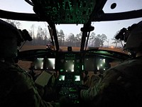 U.S. Army Soldiers assigned to 10th Combat Aviation Brigade, a part of TF Six Shooter, conduct aviation operations at Fort Polk, LA during JRTC. (U.S. Army photo by Sgt. Michael Wilson)