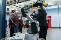 President Joe Biden participates in a tour of Carnegie Mellon University at Mill 19, Friday, January 28, 2022, in Pittsburgh, Pennsylvania. (Official White House Photo by Adam Schultz)