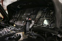 Pilot cockpit controls.