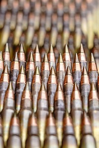 Ammunition is seen stacked on a table at a supply point before paratroopers assigned to Dog Company, 3rd Battalion, 509th Parachute Infantry Regiment, 4th Infantry Brigade Combat Team (Airborne), 25th Infantry Division, U.S. Army Alaska, participate in stress fire training at the sports fire range on Joint Base Elmendorf-Richardson, Alaska, March 24, 2022.