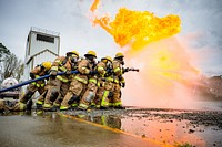 Greenville Fire Rescue Academy 14 performs LP gas training, location unknown, Thursday, March 25. Original public domain image from Flickr