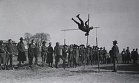 U.S. Army. Base Hospital No.33, Portsmouth, England: Athletics- Pole Vault. Original public domain image from Flickr