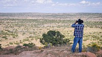 Gilbert Louis Jr. and his son, Beginning Rancher Gilbert Louis III raise cattle on their ranch Acoma Number 8 Ranch.The four-generation ranch is located on the Acoma Pueblo, NM.(USDA/FPAC photos by Preston Keres)