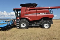 Harvest tractor. Original public domain image from Flickr