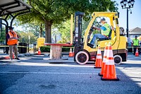 Hyster-Yale Group and Rivers East Workforce Development Board hosted a Forklift Rodeo Safety Competition at Five Points Plaza on Friday, October 7. Original public domain image from Flickr