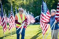 The fifth annual Field of Honor officially opened during a small ceremony on Saturday, Greenville, October 8, 2022. Original public domain image from Flickr