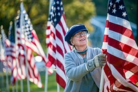 The fifth annual Field of Honor officially opened during a small ceremony on Saturday, Greenville, October 8, 2022. Original public domain image from Flickr