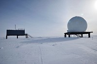 Antarctic research station. Original public domain image from Flickr