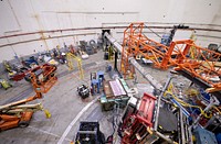 The recirculating electron accelerator, at the Department of Energy's Thomas Jefferson National Accelerator Facility in Newport News, Va.