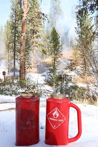 Charcoal Gulch Pile Burn, Idaho CityBLM Firefighters on the Charcoal Gulch Pile Burn on BLM land in Idaho City, ID.