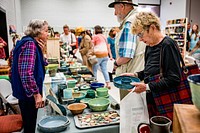 Ninth-annual Holiday Art Sale, held at Jaycee Park Center for Arts & Crafts, November 5, 2022, North Carolina, USA. Original public domain image from Flickr