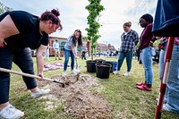 The City of Greenville, ReLeaf, and ECU celebrated Arbor Day and the city's 33rd year as a Tree City USA community at the Boys & Girls Club's Lucille Gorham Unit on Friday, April 29. Original public domain image from Flickr