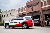 Greenville Fire/Rescue vehicle, May 5, 2022. Original public domain image from Flickr