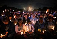 DHS Secretary Alejandro Mayorkas Participates in NLEOMF Candlelight VigilWashington, D.C. (May 13, 2022) Homeland Security Secretary Alejandro Mayorkas and Deputy Secretary John Tien participate in the National Law Enforcement Officers Memorial Fund 34th Annual Candlelight Vigil on the National Mall in Washington, D.C. (DHS Photo by Benjamin Applebaum)