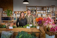 Beginning Farmers Max Morningstar and Maria Zordan run MX Morningstar Farm, a vegetable farm with retail store in Hudson, New York.(USDA/FPAC photo by Preston Keres)