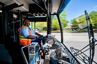 Transit (GREAT Bus) at work, Greenville, May 17, 2022. Original public domain image from Flickr