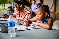 Paint in the Park, a community arts in Greenville Town Common on May 22, 2022, North Carolina, USA. Original public domain image from Flickr