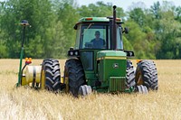 Steve Fox plants field corn into a stand of cereal rye in Freedom, Indiana May 12, 2022. Fox farms 400 acres and planted about 200 of them in cover crops prior to the 2022 planting season. (NRCS photos by Brandon O’Connor)