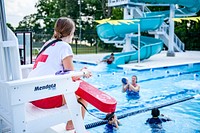 Aquatic Center & Eppes Recreation Ribbon Cutting, June 3, 2022, North Carolina, USA. Original public domain image from Flickr 