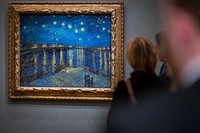 Van Gogh's painting in museum.