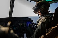 U.S. Marine Corps Capt. Alex Sweet, a UH-1Y Huey pilot with the Aviation Combat Element, 22nd Marine Expeditionary Unit (MEU), conducts pre-flight checks aboard the Wasp-class amphibious assault ship USS Kearsarge (LHD 3) July 15, 2022. The Kearsarge Amphibious Ready Group and embarked 22nd MEU, under the command and control of Task Force 61/2, is on a scheduled deployment in the U.S. Naval Forces Europe area of operations, employed by U.S. Sixth Fleet to defend U.S., allied and partner interests. (U.S. Marine Corps photo by Cpl. Yvonna Guyette)