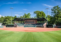 Stallings Stadium at Elm Street Park, July 19, 2022. Original public domain image from Flickr