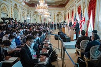 President Joe Biden and Prime Minister Kishida Fumio participate in a joint press conference, Monday, May 23, 2022, at Akasaka Palace in Tokyo. (Official White House Photo by Adam Schultz)