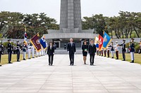 President Joe Biden participates in a wreath laying ceremony, Saturday, May 21, 2022, at Seoul National Cemetery in Seoul, South Korea. (Official White House Photo by Adam Schultz)