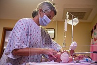 Pacific Partnership 2022 Medical Personnel Provide Pediatric Medical Care 220715-N-NC885-1003KOROR, Palau (July 15, 2022) – Lt. Cdr. Jamie Overbey, from Solana Beach, California, performs a pediatric exam on an infant at the Belau National Hospital in Palau during Pacific Partnership 2022. Now in its 17th year, Pacific Partnership is the largest annual multinational humanitarian assistance and disaster relief preparedness mission conducted in the Indo-Pacific. (U.S. Navy photo by Mass Communication Specialist 2nd Class Drace Wilson)