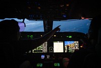 Pilot cockpit.