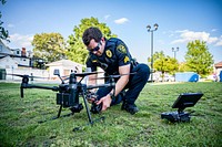 National Night Out events at Five Points Plaza and Moyewood Community Center, Greenville, August 2, 2022. Original public domain image from Flickr