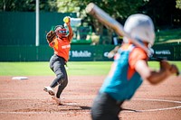 Little League Softball World Series day 2 at Stallings Stadium, August 10, 2022, North Carolina, USA. Original public domain image from Flickr