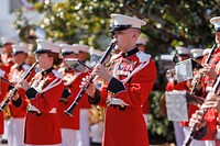 The President’s Own U.S. Marine Band performs during the 4th of July celebration, Monday, July 4, 2022, on the South Lawn of the White House. (Official White House Photo by Yash Mori)