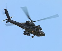 6-6 ACS Gunnery SEP 2022U.S. Army Soldiers assigned to 6-6 Air Cavalry Squadron, execute aerial gunnery operations on Fort Drum, Ny. Sep. 15, 2022. AH-64D Apaches qualify on range 48. (U.S. Army photo by Sgt. Michael Wilson)