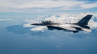 A U.S. Air Force F-16 Fighting Falcon from the South Carolina Air National Guard’s 169th Fighter Wing flies over the Colombian coast while participating in Relampago VII, an exercise in Barranquilla, Colombia, Aug. 30, 2022. Relampago VII is a combined Colombian and U.S. exercise taking place in the U.S. Southern Command (SOUTHCOM) theater that focuses on techniques, tactics and procedures to strengthen the longstanding partnership between our armed forces. (U.S. Air Force photo by Senior Airman Daniel Hernandez)