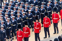 Royal Guards marching. Original public domain image from Flickr